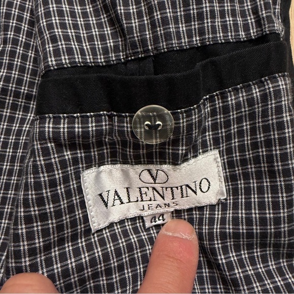 Vintage Valentino Jeans Cotton Bomber Full Zip Jacket Mens 44 Large Black Stripe - Picture 9 of 15